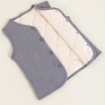 thumbnail image 6 of LUGOGNE Boys Girls Quilted Vest Button Front Sleeveless V Neck Lightweight Padded Jacket with Wave Stitching Kids Everyday Casual Layering Outerwear for Spring Fall School, 6 of 6