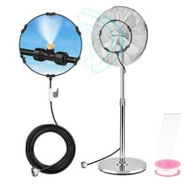 EEEkit 26.2ft Outdoor Misting Cooling System, Fan Mister Kit with 4 Nozzles for Garden Patio