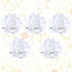 thumbnail image 2 of EeaseMX broches de flores de tela de 10 cm para novia, con forma de rosa realista, para el pelo, para vestido de boda (blanco), 2 of 8