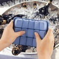 thumbnail image 3 of Hielera de silicona con 15 compartimentos con tapa, hielera, hielera de frutas, molde para cubitos de hielo, azul+cian JFHHH pequeña, 3 of 5