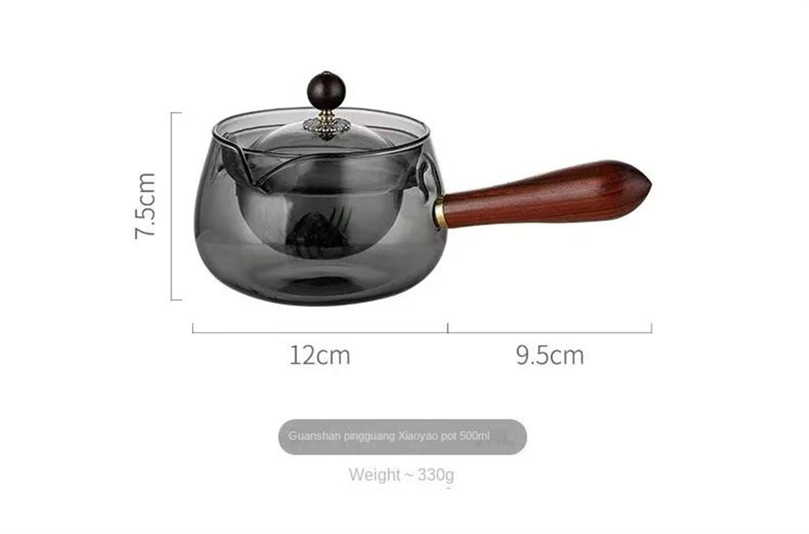 Tea Cup Set 500ML Heat-resistant Glass Teapot With Handle Teapot Electric Ceramic Oven Rotating Tea Maker High-end Chinese Coffee Set Teapots & Coffee Servers Travel Tea Set