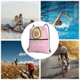 thumbnail image 5 of Sigee Cute Avocado for Drawstring Zipper Backpack ,Waterproof, Durable, Lightweight Gym Bag for Sports, 5 of 5