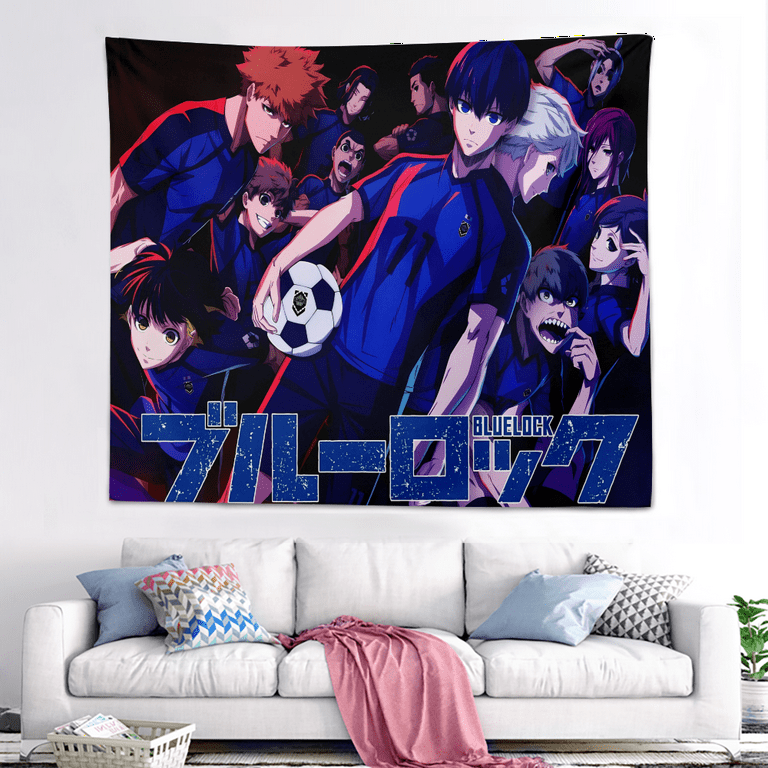 Tapestry Wall Hanging Anime BLUE LOCK Football Theme Custom