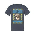 thumbnail image 2 of Wild Bobby, Have a Pretty Pretty Pretty Good Hanukkah Curb Larry, Hanukkah, Men Graphic Tee, Vintage Heather Blue, X-Large, 2 of 4