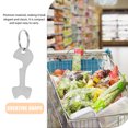thumbnail image 2 of OULII 6Pcs Stainless Steel Trolley Token for Shopping Carts and Keys with Keyring, 2 of 8