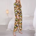 thumbnail image 3 of Wukai Halloween1 Print Women's Pajama Set,PJ Set,Lounge Sets For Women Soft Long Sleeve Sleepwear Comfort and Style-XX-Large, 3 of 7