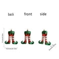 thumbnail image 7 of 4 Piece 3D Elf Leg Boot Pendant, Christmas Tree Hanging Decoration, Holiday Party Home Decor Accessory, 7 of 7