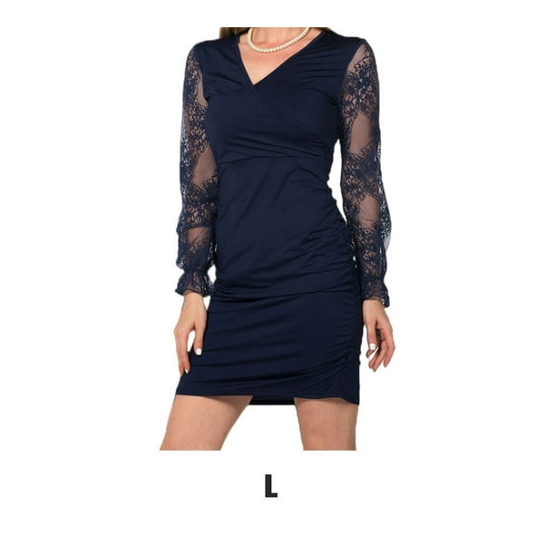 Polyester dresses sale with sleeves