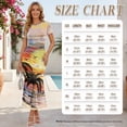 thumbnail image 5 of Chririnla Orange Sunset Beach Palm Couple Hawaii Luau Party Outfit Trendy Vacation Clothes for His or Her Bodycon Ruched Long Dresses or Button Down Shirts for Men Husband Wife Match Set,S-3XL, 5 of 6