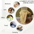 thumbnail image 4 of Simple&Opulence Yellow Throw Blanket for Couch-Super Soft Fluffy Blankets for Women 50x70 Inches Cozy Lightweight Fleece Blanket for Home Décor, 4 of 5