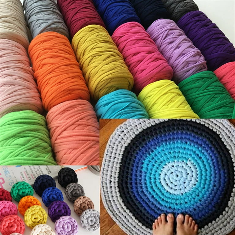 Tshirt Crochet Yarn. Cotton Yarn,fabric Knitting Yarn, Yarn for Crochet  Bags, Basket Yarn, Rug Yarn,chunky Yarn, Textile Yarn . 
