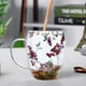 thumbnail image 3 of Vaso de agua genérico de vidrio borosilicato de doble pared con flores secas, 350 ml, 3 of 9