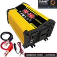 thumbnail image 5 of 2X DC 12V to AC 220V 4000W Car Inverter LED Display Multifunction 2 USB Power Converter Charger Adapter,2 x Power Inverter 4 x Battery Clip 2 x 12V Power supply Plug 2 x English Manual,Yellow, 5 of 5