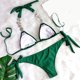 thumbnail image 4 of Trajes de Baño de Bikini de Mujer de Color Sólido Sexy de Moda Dividido con Pantalones, Nylon de Corte Alto para la Piscina de Playa Y las Vacaciones de Verano, 4 of 9