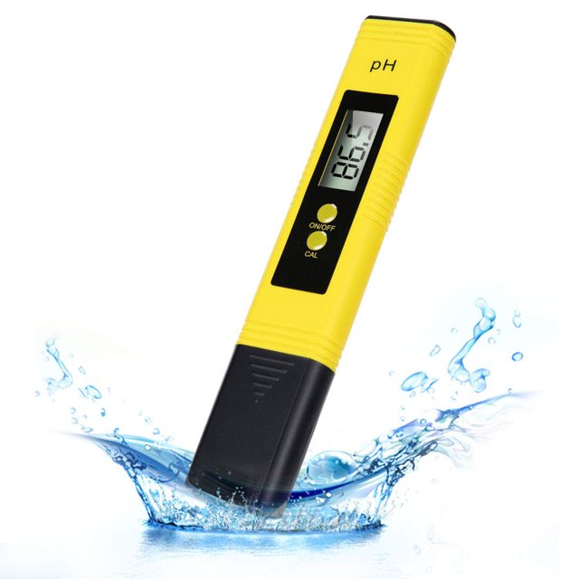 Medidor de pH digital, probador de agua, bolígrafo de prueba de calidad del agua de alta precisión de 0,01 con rango de medición de pH de 0 a 14