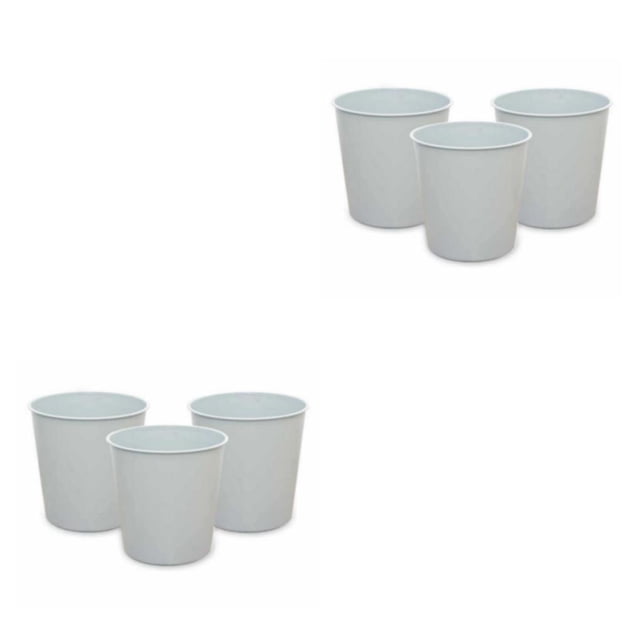 Ounissouiy Cubo de basura de 3 piezas, cubo de basura de estilo moderno, contenedor de basura de plástico sin tapa, cesta pequeña para cocina y Type6 NO6