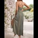 thumbnail image 5 of Vestido de Tirantes Finos para Mujer, Vestido de Verano, Pareo , Informal, Verde, Talla M, 5 of 8