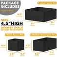 thumbnail image 4 of SpaceAid 12 Pack Drawer Organizer for Clothes, Dresser Drawer Organizer, Black, 4 of 6
