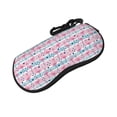 thumbnail image 2 of Picia Striped Flamingo Print Sunglasses Case, Eyeglasses Case Protector Large Glasses Case, Key Lock Case Protective Glasses Holder Eyeglasses Cases, 2 of 8