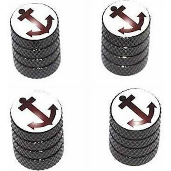 Anchor Boat Boating Sailing Tire Rim Wheel Aluminum Valve Stem Caps, Multiple Colors