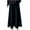 Black, variant on Ndbuld Womens Skirt Elastic High Waist Long Maxi Skirt Women's Solid Color Knitted Large Hem Tassel Versatile Mid To Long A-line Skirt With High Waist And Hip Wrapped Skirt,Black