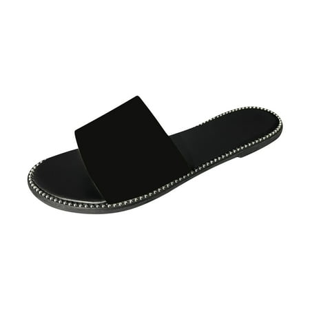

Summer Women Sandal Casual Flat Sandals Flip-flops Flat Sandals for Women Dressy Comfortable Womens Flat Sandals with Back Strap