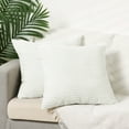thumbnail image 2 of Unique Bargains 4 Pcs Striped Modern Couch Sofa Pillow Covers White/Brown, 2 of 6