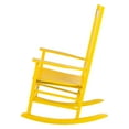 thumbnail image 4 of Shine Company Traditional Hardwood Indoor/Outdoor Patio Porch Rocker in Yellow, 4 of 5