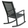 thumbnail image 4 of MF Studio Acacia Wood Outdoor Patio Rocking Chair Set of 2, Front Porch Chairs for Patio, Garden, Deck, Yard, Poolside, Wood Rocker for Outdoor and Indoor, Black, 4 of 7