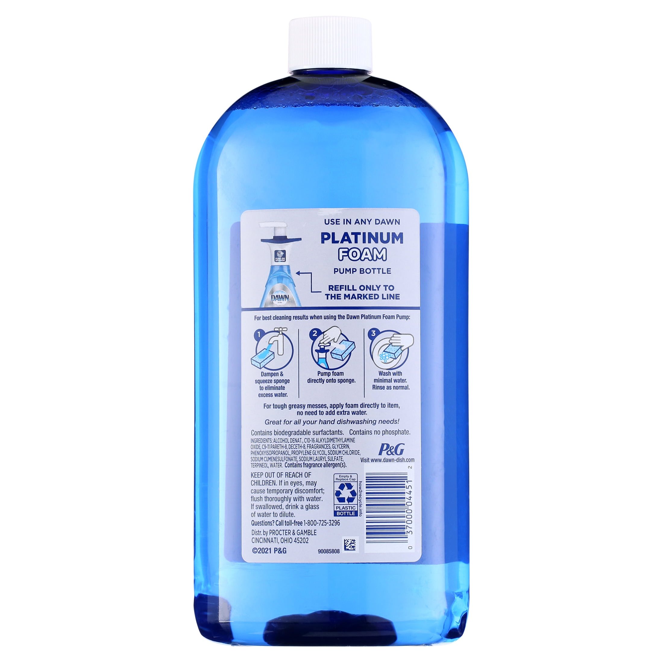 Dawn Direct Foam Dishwashing Foam Refill, Fresh Rapids, 30.9 oz-2 pack