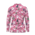 thumbnail image 5 of Yuyamidu Santa Claus Golf Shirts for Women HO-HO-HO Golf Top Lightweight Tennis Shirt Pink Christmas Long Sleeve Athletic Outfits Size 2XL, 5 of 8