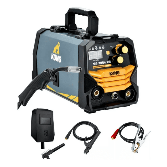 Soldadora Inversor 3 En 1 Microalambre Y Electrodo 130a Kong
