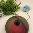thumbnail image 1 of Segmental Dyed Rainbow Hand Knitted Thread  200g 1600m Long Invincible Magic Ball Wool Crochet Thread Rainbow Magic Ball, 1 of 7