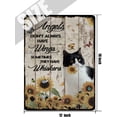 thumbnail image 5 of Angels Don't Always Have Wings Sometimes They Have Whiskers Vintage Tin Sign Gift for Cat Lovers Animal Wall Art Home & Office Decor Inspirational Quote Sign Birthday Gift 12x16 Inches, 5 of 7