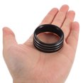 thumbnail image 3 of HAMPPLIES 3Ud Anillos Decorativos Para Perillas De Cambio Y Control En Auto Color Negro, 3 of 6