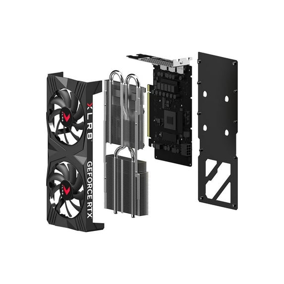 Open Box PNY GeForce RTX 4060 Ti 8GB OC XLR8 Gaming VERTO Dual Fan VCG4060T8DFXPB1-O