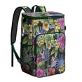 thumbnail image 1 of Vibrant Colorful Floral Insulated Backpack Cooler, Leakproof Cooler Bag with Exotic Flower Pattern for Outdoor Use, 1 of 6