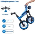 thumbnail image 6 of Wdmiya 4-in-1 Adjustable Seat Unisex Kids Tricycle, Blue, 6 of 9