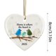 thumbnail image 3 of Adorno familiar de vidrio marino con forma de corazón | Decoración familiar hecha a mano | Recuerdo de 8 cm para padres, abuelos y recién casados | Regalo de inauguración de la casa por aniversario, 3 of 9