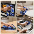 thumbnail image 5 of 2 Pcs Pioneer Flower Floral Print Pattern Kitchen Towels, Funny Microfiber Dish Towel Set, 18" X 26" Tea Towels, 5 of 6