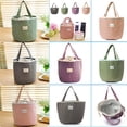 thumbnail image 2 of Cheers Portable Picnic Lunch Bag Outdoor Food Storage Polka Dot Drawstring Carry Tote, 2 of 7