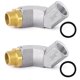 thumbnail image 1 of 2X Conector Giratorio 360 Giratorio de Manguera de Combustible para Boquilla de Combustible Giratorio de Avión de Combustible de Avión Múltiple 3/4 Pulgadas, 1 of 5