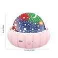 thumbnail image 3 of Nsxcdh Star Projector Night Light LED Nebula Lamp Abs 3.5x4.3in,Soothing Effects Remote Timer Color Changing,Relax Sleep Ambience Kids Bedroom Projection Lighting Home, 3 of 8