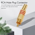 thumbnail image 2 of 10pcs Mâle Connecteur Audio Adaptateur à Ressort Métallique, 2 of 8