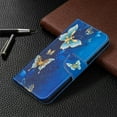 thumbnail image 4 of Dteck Case for Samsung Galaxy S20 FE (6.5 inches),Magnetic Patterned Leather Rubber Wallet Card Holder Flip Cover Protective Shockproof Kickstand S20 FE 5G Phone Case,08-Gold and Blue Butterfly, 4 of 6