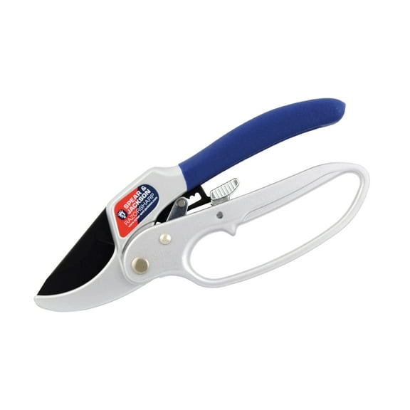 Spear & Jackson Razorsharp Ratchet Anvil Pruners, Heavy-Duty Garden Shears for Cutting Thick Branches with Ratchet Mechanism