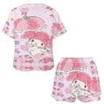 thumbnail image 4 of Kuromi And My Melody Women Pajamas Set Loungewear Sleepwear 2 Piece PJ Sets, 4 of 8