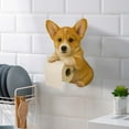 thumbnail image 5 of Dog Toilet Paper Holder,Tissue Roll Dispenser, Funny Toilet Paper Roll Holder, 3D Printed Animal Shaped Roll Storage Stand, Decorative Wall Mounted Toilet Paper Holder For Bathroom And Kitchen, 5 of 6