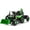 green, variant on SaveJoy 24V Kids Construction Tractor with Excavator & Dump Truck Attachments, Parent Remote, 3-Speed, Music for Outdoor Fun, Blue