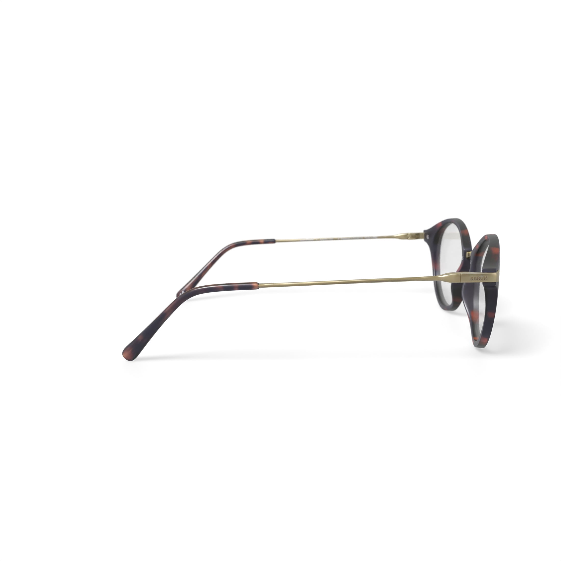 Karun Women's Orca Round Prescription Eyeglasses with Case, Brown Tortoise